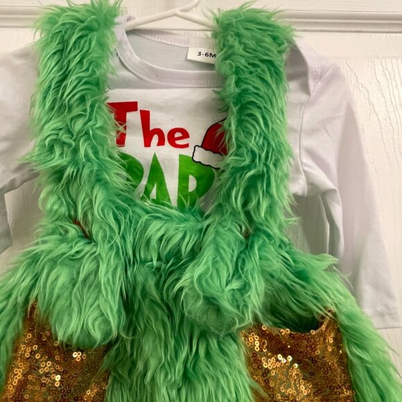 Shaggy Grinch Green Cosplay Costume The Baby who Stole Christmas! 3/6 Mon - Picture 6 of 6
